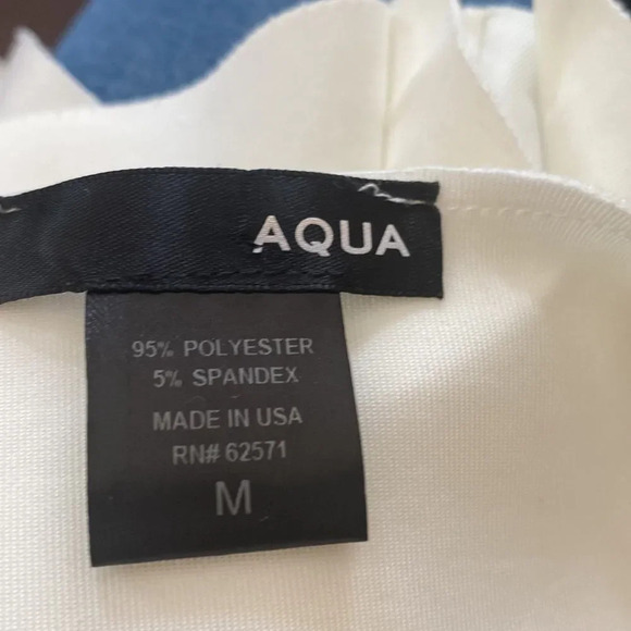 Aqua ruffled sleeveless top - Picture 6 of 6